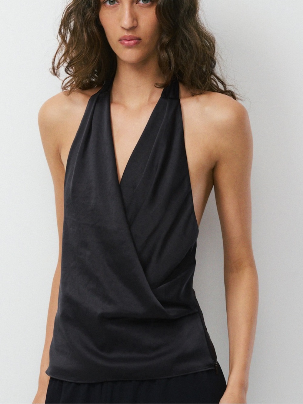 Aritzia Martini Satin Halter top